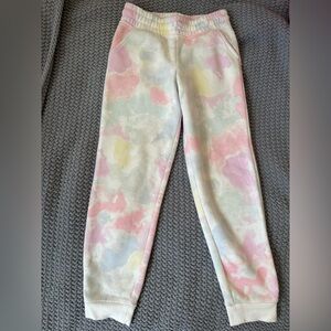 Jumping Beans Girls Pastel Pink Blue Tie-Dye Sweatpants Size: 8